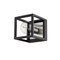Z-Lite Kube 1 Light Wall Sconce, Matte Black 480-1S-MB-BN - alternate 3